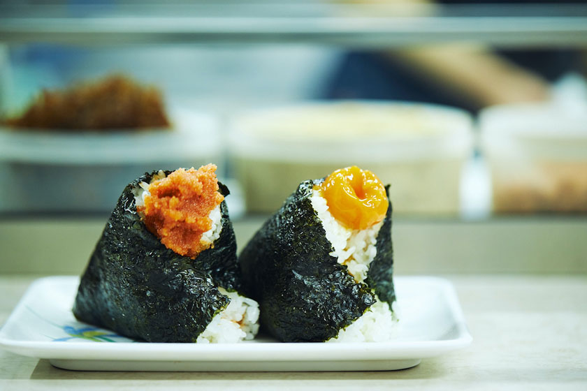 ぼんごのおにぎり。明太子とらんおう