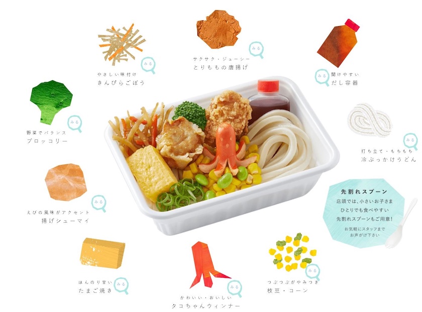 『丸亀こどもうどん弁当』のおかず