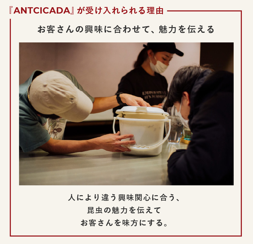 ANTCICADAが受け入れられる理由 「お客さんの興味に合わせて、魅力を伝える」