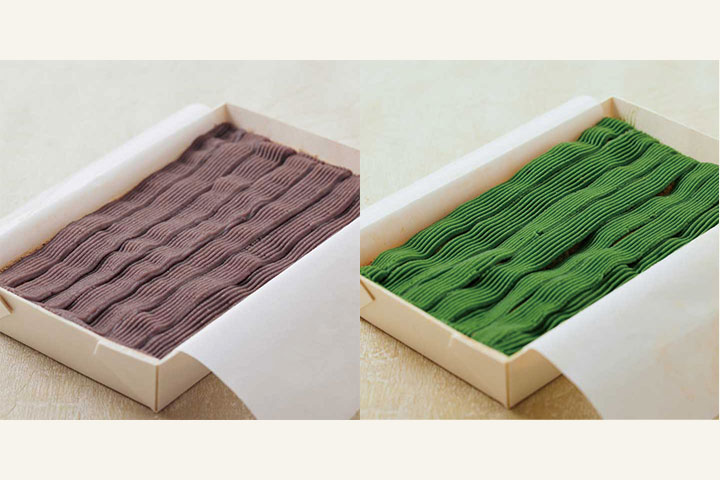 左:こしあん 税込680円 /340g 税込1,230円 右:宇治抹茶 税込780円 /340g 税込1,410円