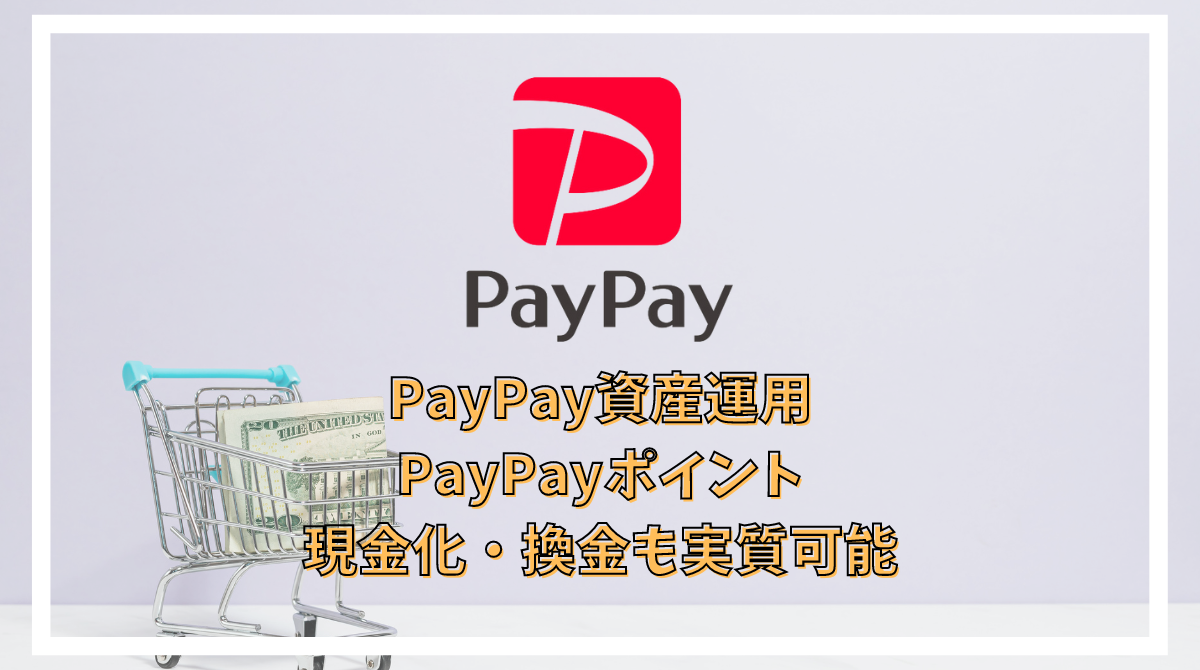 PayPayポイントの現金化・換金も実質可能なPayPay資産運用の利用法 積立額の0.5％還元付 - ポイント投資の攻略ブログ
