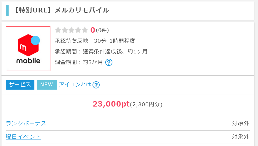 メルカリモバイル ギガを売買可能なMVNO（格安SIM） 9月中の申し込みが