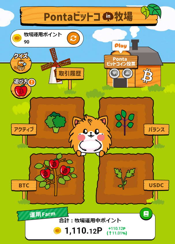 Pontaビットコin牧場で口座開設不要で暗号資産のポイント運用 低コスト