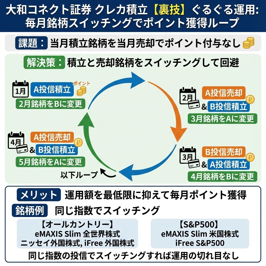 大和コネクト証券のクレカ積立攻略 セゾンカードで積立可能で金融ポイ