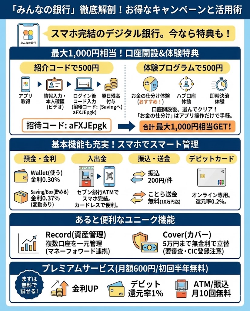 みんなの銀行の評判 キャンペーン豊富な福岡銀行系のネットバンク！ - ポイント投資の攻略ブログ
