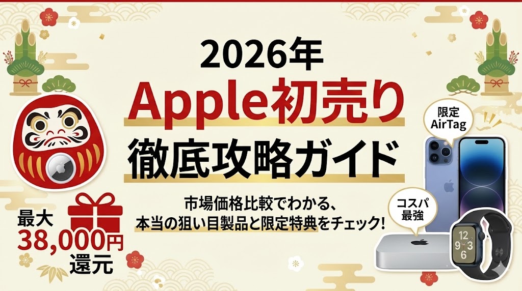2026年】Apple初売り徹底攻略！買うべき「お得な製品」と「見送るべき