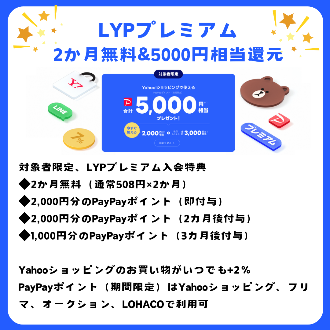 LYPプレミアム会員に無料登録できるキャンペーンのリンク集＆引き留め