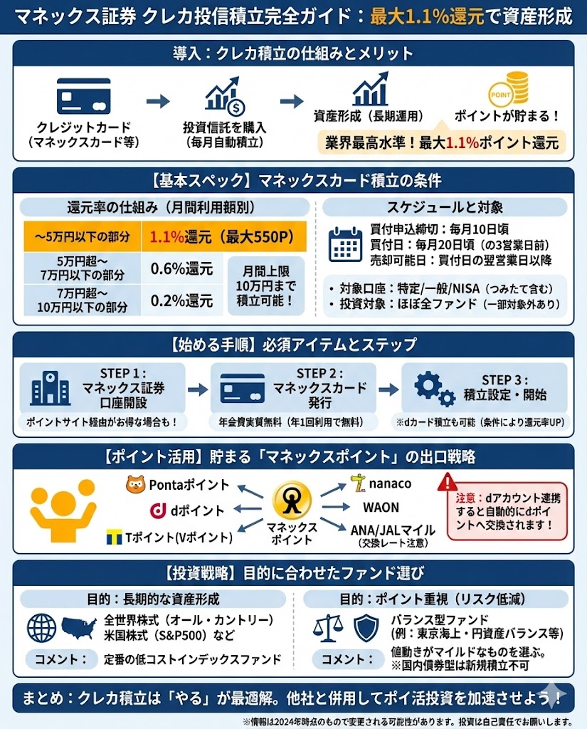 マネックス証券のクレカ積立 - 最大1.1％ポイント還元のマネックスカード積立で賢く投資、即売り - ポイント投資の攻略ブログ