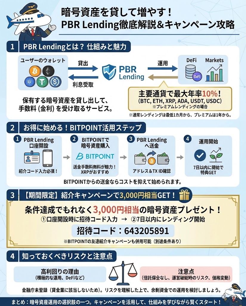 PBR Lendingの紹介キャンペーンの活用と注意点 暗号資産レンディングサービス - ポイント投資の攻略ブログ