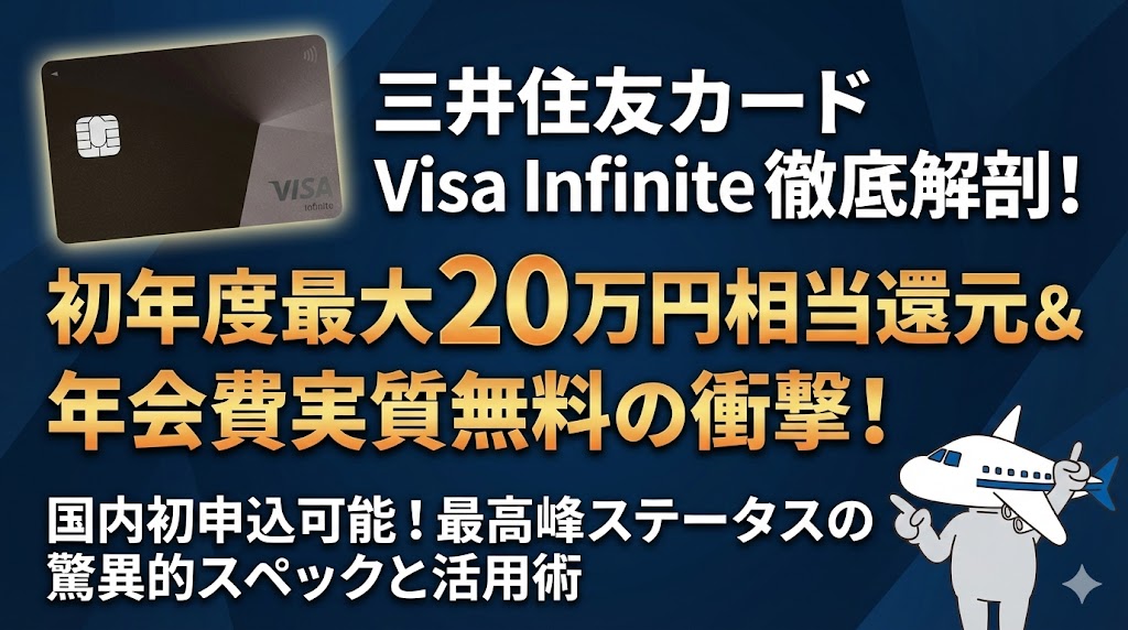 三井住友カード Visa Infiniteキャンペーン｜最大20万円還元・初年度 