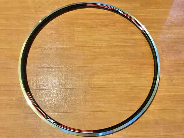 手組み　Tni アルミリムAL22W リム内幅19㎜　前後セット 美品 手組み Tni アルミリムAL22W リム内幅19㎜ 前後セット 美品