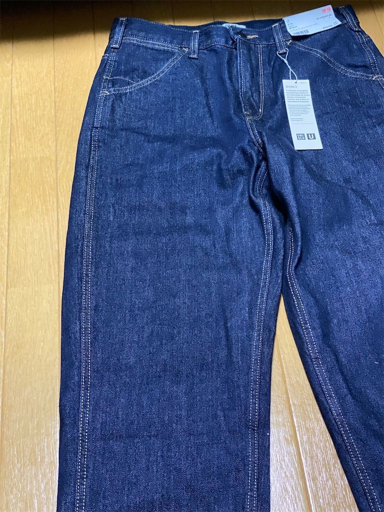 ユニクロ Uniqlo Uのワイドフィットテーパードジーンズのサイズ感や着こなしをレビュー シルエットが綺麗でめちゃんこ履きやすいデニム 首藤革靴出張所