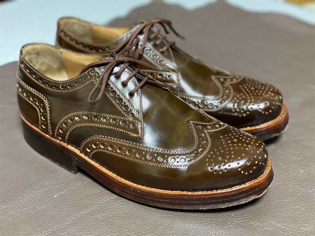 Sold Out 首藤革靴放出会シーズン1 エントリーno 3 Heinrich Dinkelacker Rio Full Brogue ダークコニャックコードバンの超絶ド定番アイコンモデル 訳アリ 首藤革靴出張所