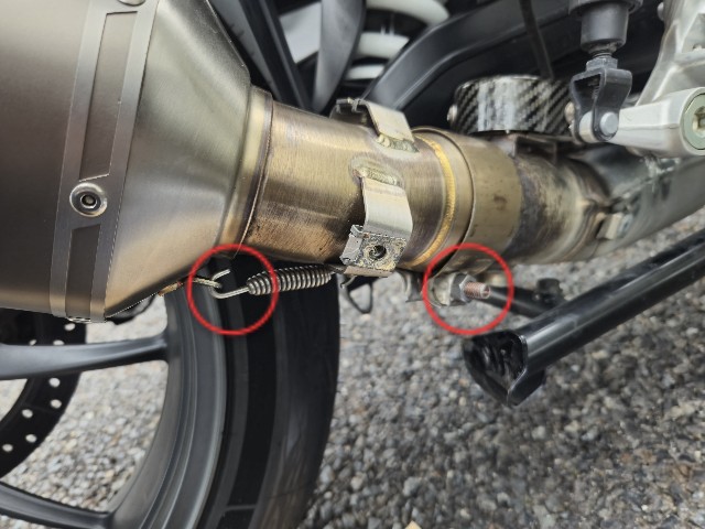 R1250RSカスタム⑥ スリップオンマフラー SCプロジェクト - バイク趣味