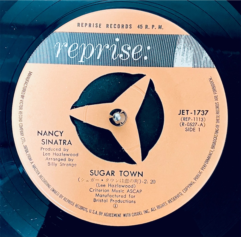 ナンシーシナトラ NANCY SINATRA♧SUGARシュガー！日米加3国盤