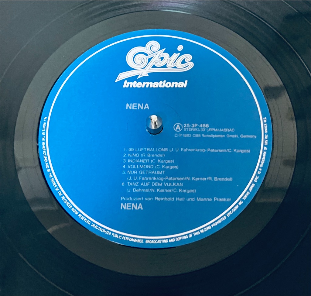 この1枚 NENA／プラスティック・ドリームス - shunkun's blog