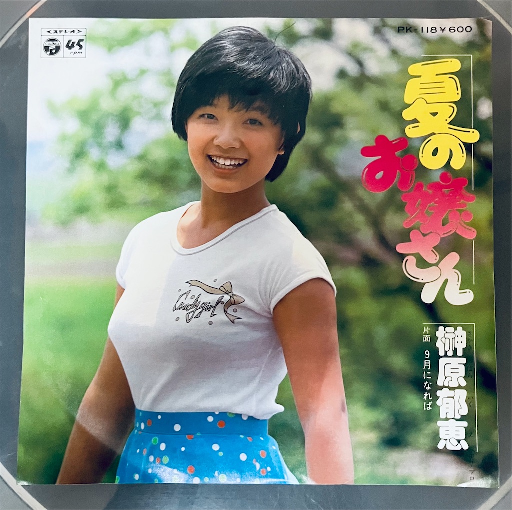 色紙（額付き） 笑顔がとってもすてきだね 思いがけず、夏のお嬢さん／榊原郁恵 - shunkun's blog