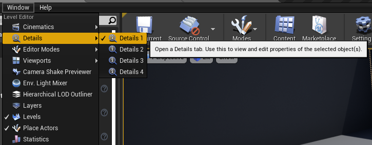 UE4】詳細パネルのロック、複数表示 - トンコツ開発ブログ