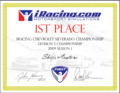 iRacing.com Award for 1st place in Chevy Silverado Division 5 Championship 2009 season 1