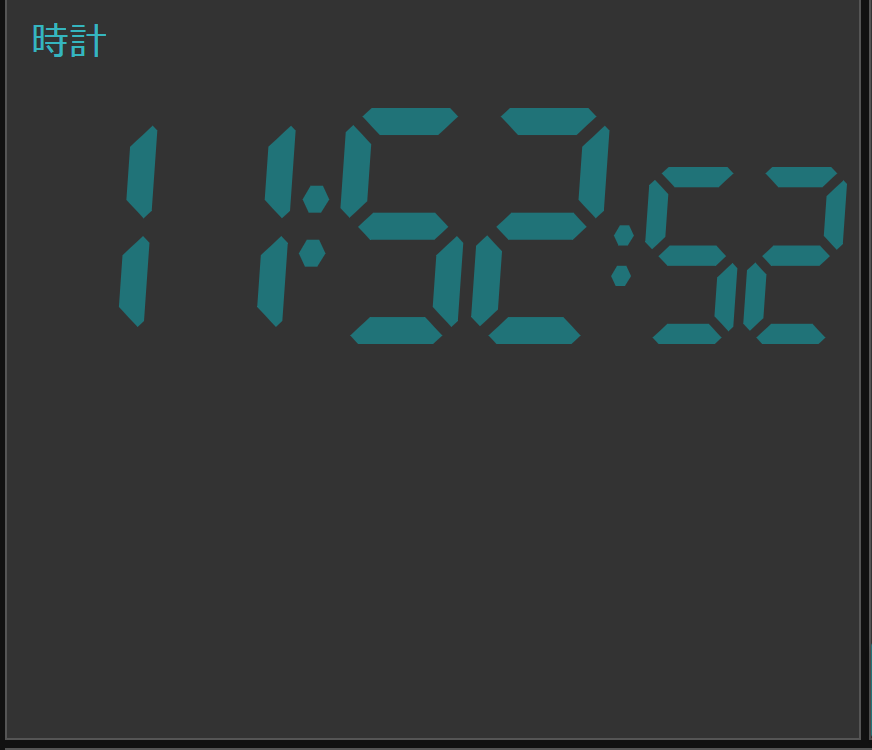 noderedcontribuidigitalclockでdashboardにデジタル時計をおく Bye Bye Moore