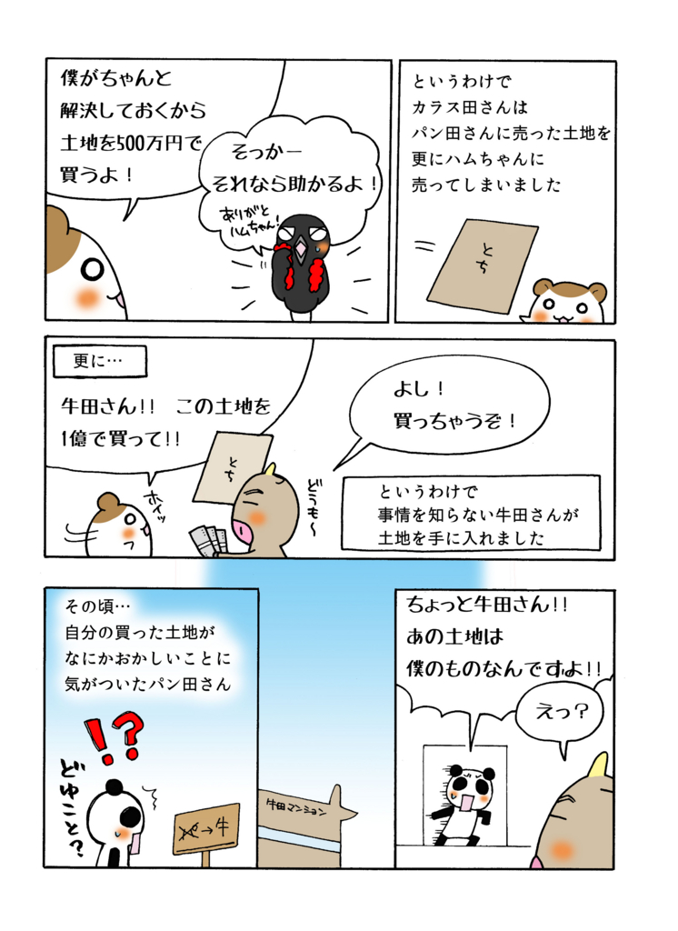 『背信的悪意者からの転得者』解説マンガ3ページ目