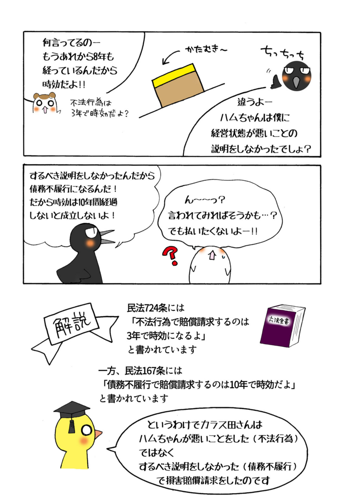 『契約締結説明義務違反に基づく損害賠償』マンガ4ページ目