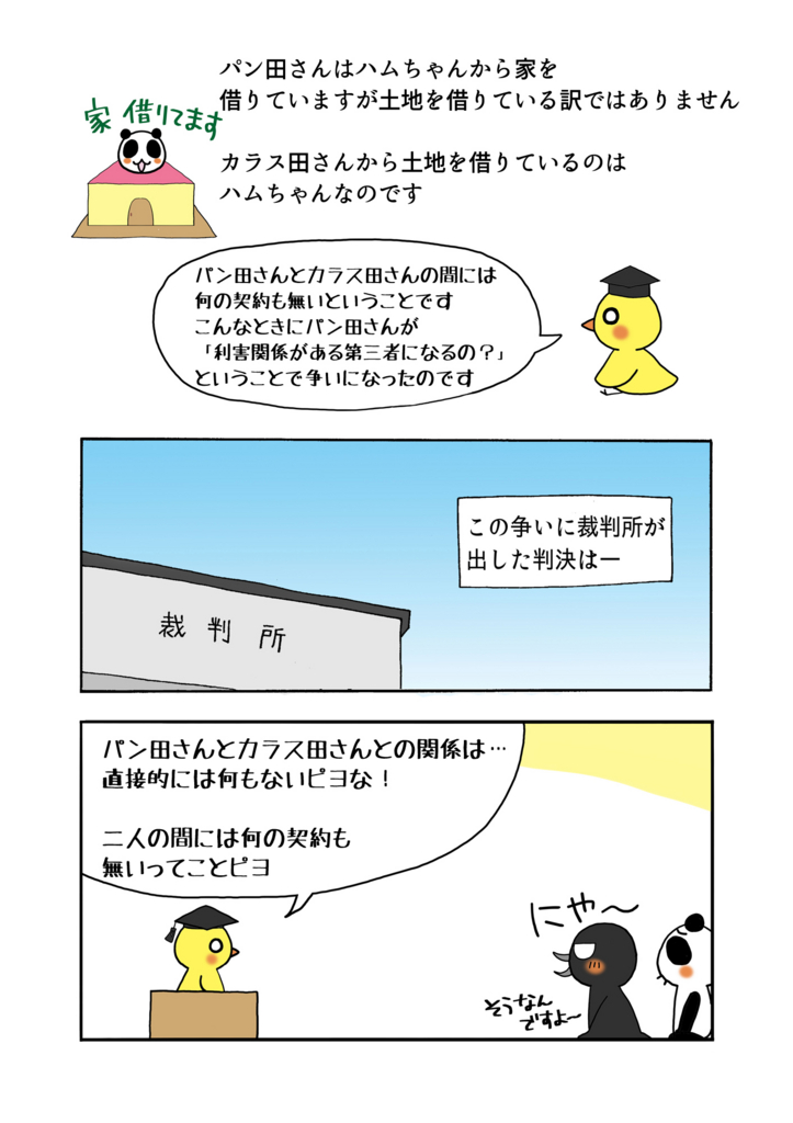 『建物賃借人の地代弁済と第三者弁済』解説マンガ8ページ目