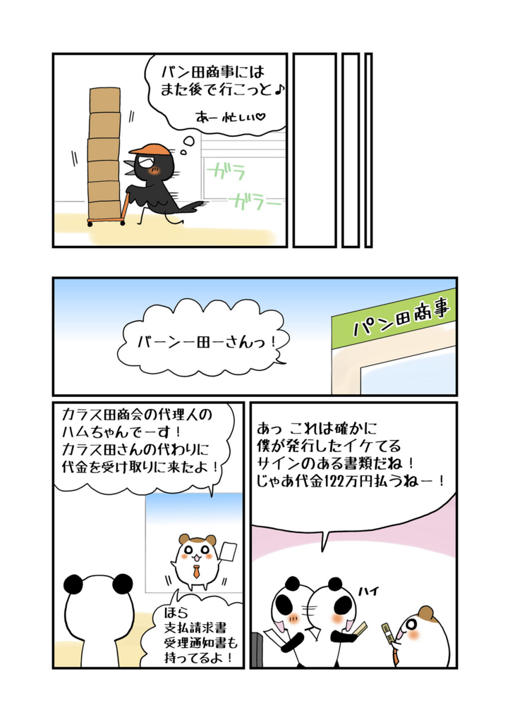 『詐称代理人と債権の準占有者』解説マンガ3ページ目