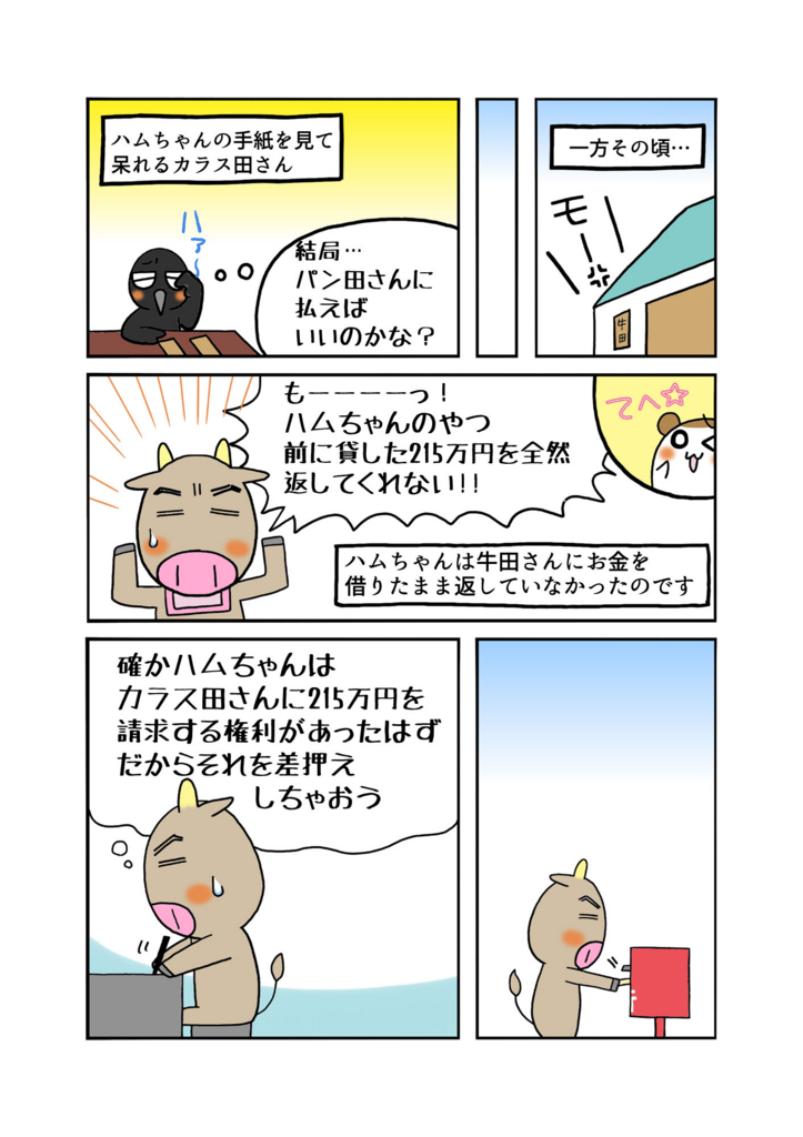 『詐称代理人と債権の準占有者』マンガ5ページ目