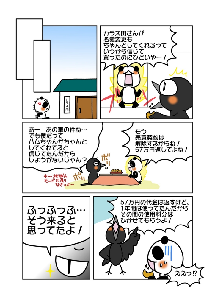 『他人物売買の契約解除と買い主の使用利益』解説マンガ6ページ目
