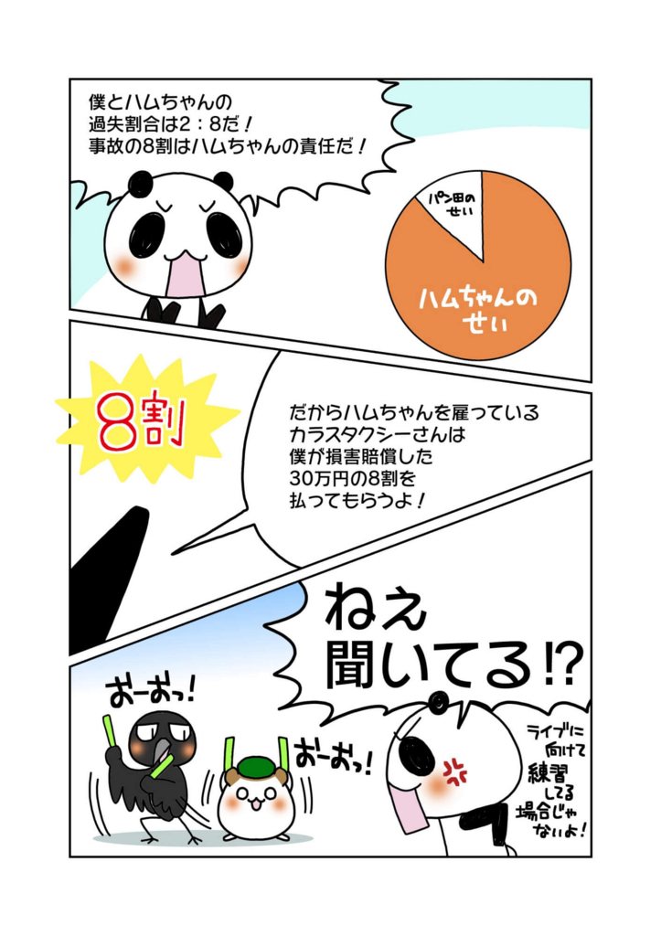 共同不法行為と使用者責任』をマンガで解説。 第三者は使用者に求償
