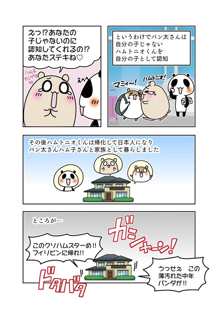 『父親による認知無効の訴え』マンガ2ページ