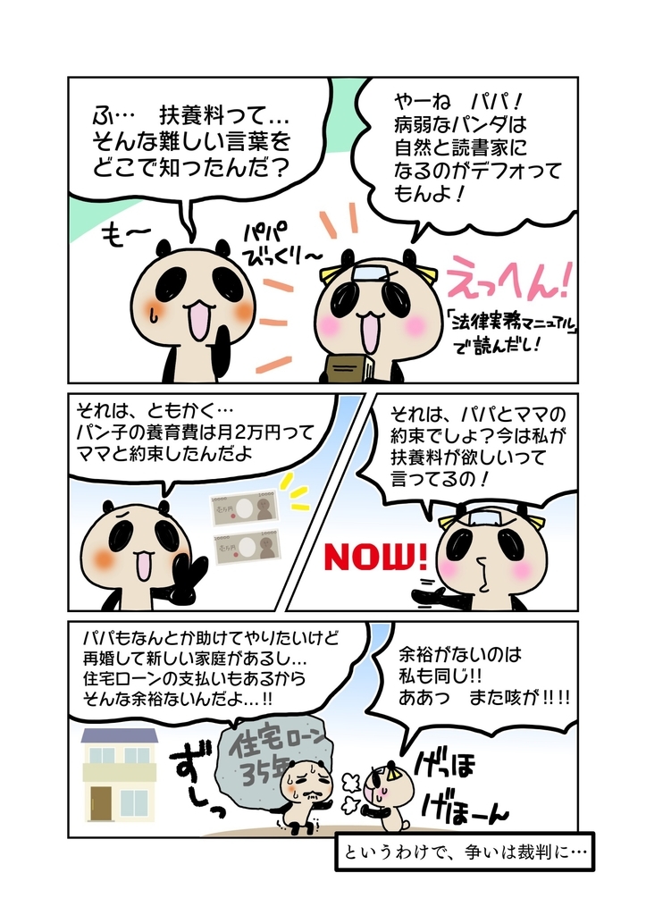 『子どもからの扶養料請求』解説マンガ4ページ目