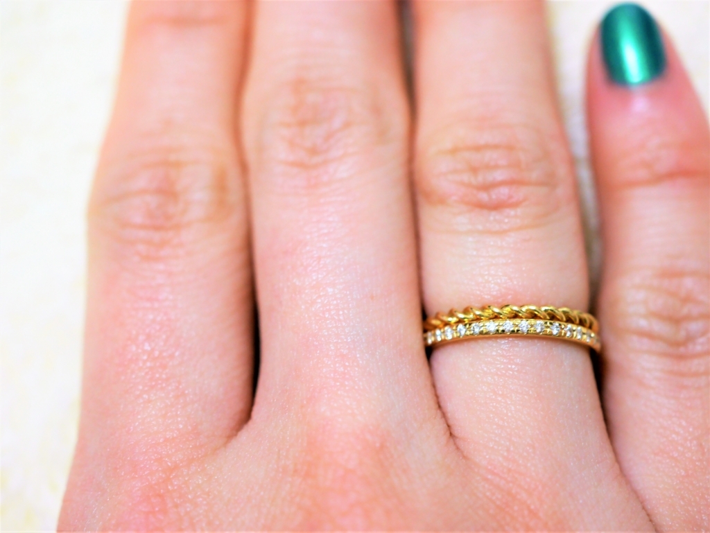 オレフィーチェ ケイティ リング 6号 K18/Pt「テテ」リング