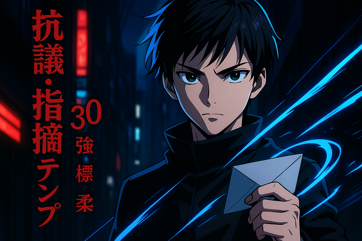 令和の“線引き”テンプレ集|抗議・指摘の文例集(強め・標準・やわらか)