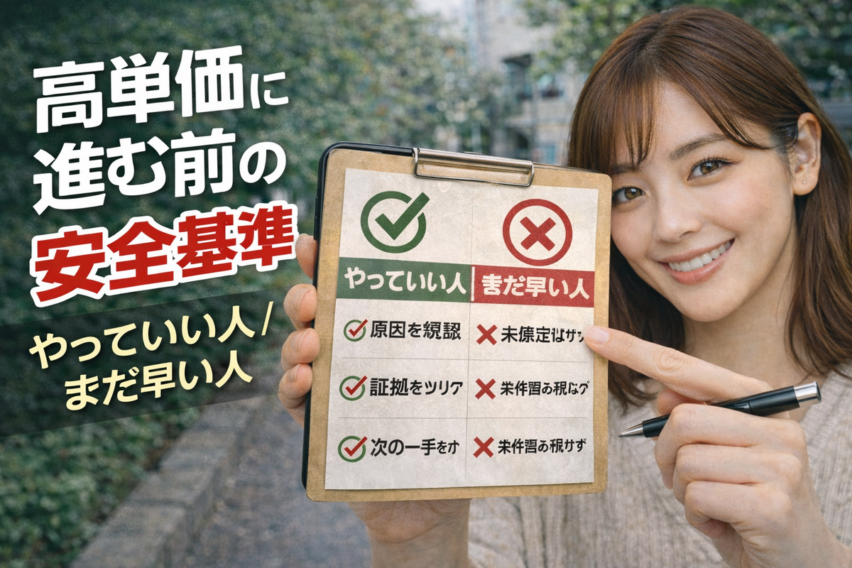 モッピーで否認された時に原因を切り分けて次の一手を打つイメージ
