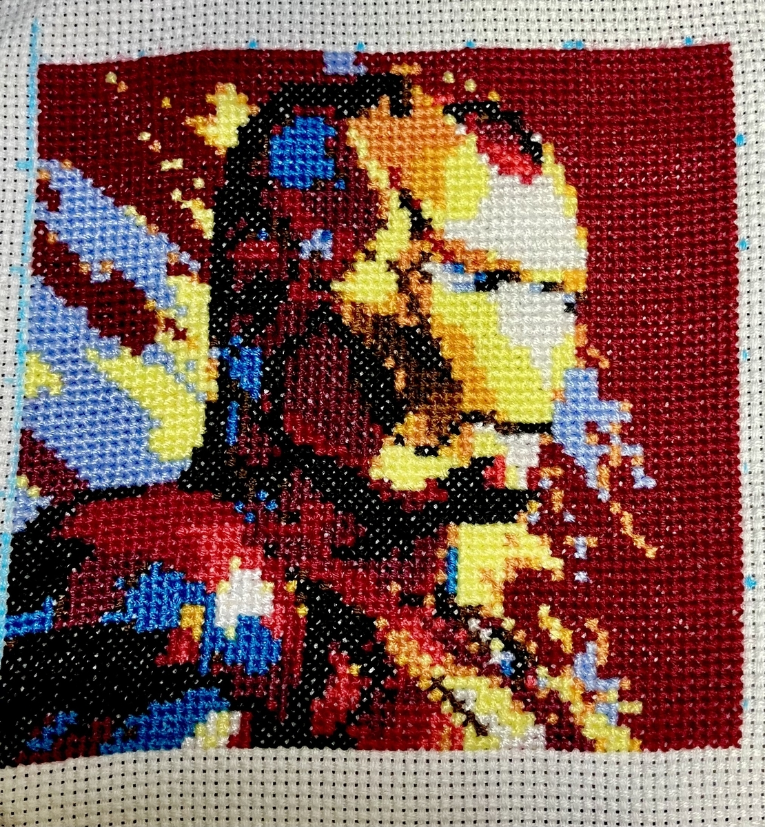 完成したクロスステッチ刺繡