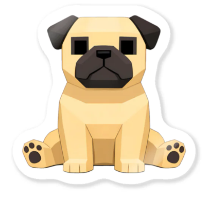 パグのステッカー
