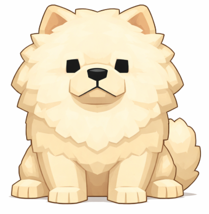 生成失敗画像。毛の質感が出すぎてしまった。