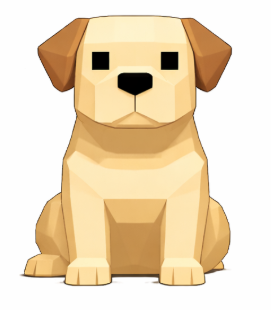 原型に使用したラブラドールレトリバーの画像