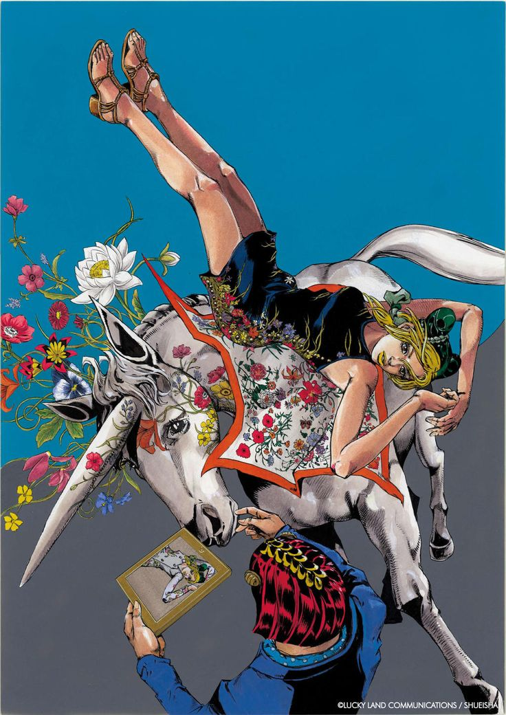 刺繍の目標として選定した、徐倫GUCCIで飛ぶの原画画像