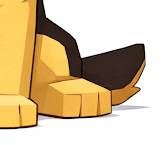 調整前。若干丸みを感じるためポリゴン感が物足りない足。