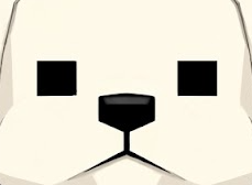 手直し後のマルチーズの画像。目を縮小しより自然な雰囲気に。