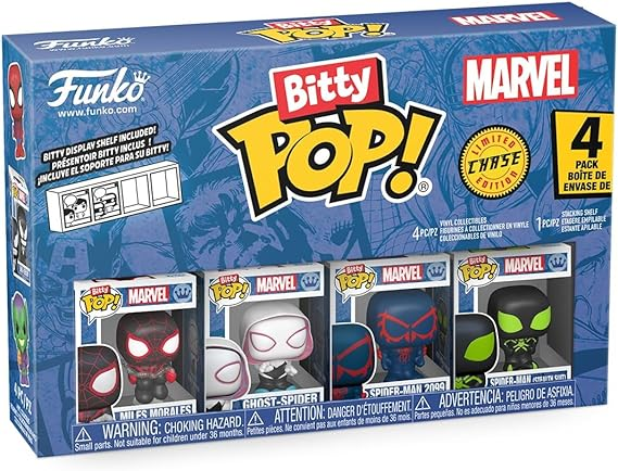 FUNKO Bitty Pop! 4pk ファンコ ポップ スパイダーマン スパイダーマン マイルス・モラレス 4個セット フィギュア グッズ 可愛いデフォルメフィギュア