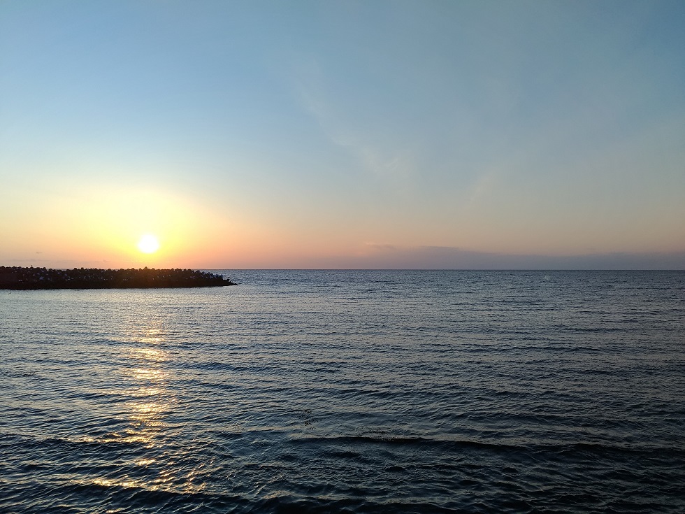 20250420-(6)根室の夕日1