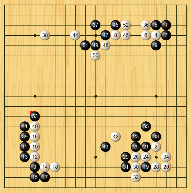 囲碁】勝ち碁を勝ち切るのは難しい【野狐囲碁】【4段】 - 戦略ゲーム