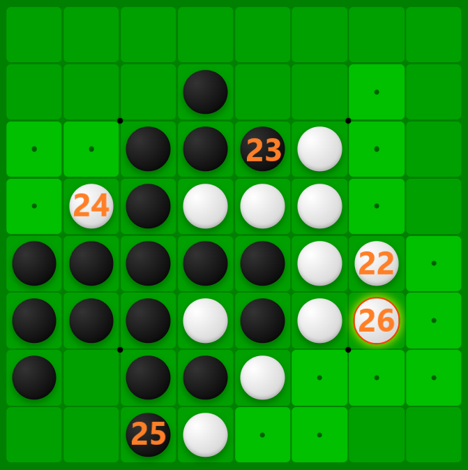 オセロ(リバーシ)】オセロの結論手順1例【結論定石】 - 戦略ゲーム