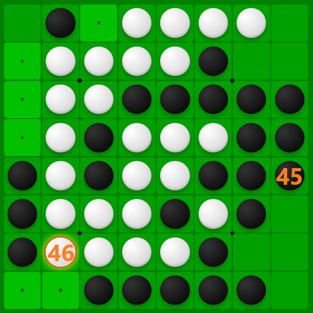 オセロ(リバーシ)】オセロの結論手順1例【結論定石】 - 戦略ゲーム