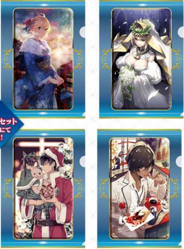 FGOクリアファイル 11月1日発売のクリアファイルセット