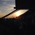 今日も陽が暮れる。